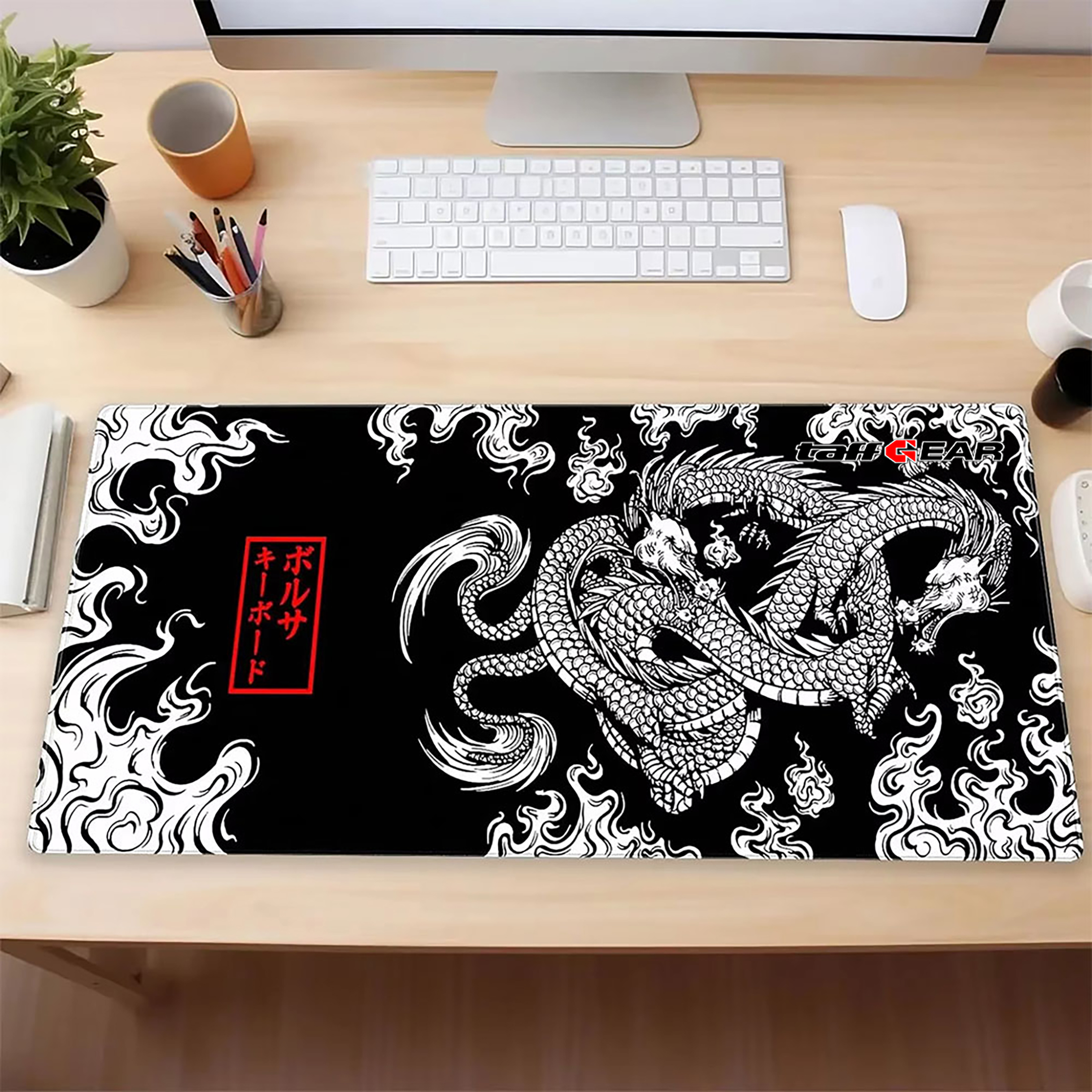 TaffGEAR Mouse Pad Gaming Japanese Dragon Desk Mat 300x600x3mm - M35 Gambar produk TaffGEAR Mouse Pad Gaming Japanese Dragon Desk Mat 300x600x3mm - M35 - 6