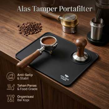 One Two Cups Alas Tamper Tamping Mat Espresso Silicone Portafilter - BG021