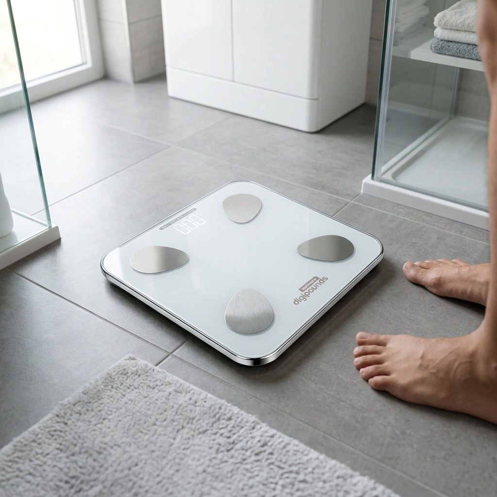 Taffware Digipounds Timbangan Badan Digital Scale Smart App 180kg - FL7081 Gambar produk Taffware Digipounds Timbangan Badan Digital Scale Smart App 180kg - FL7081 - 3