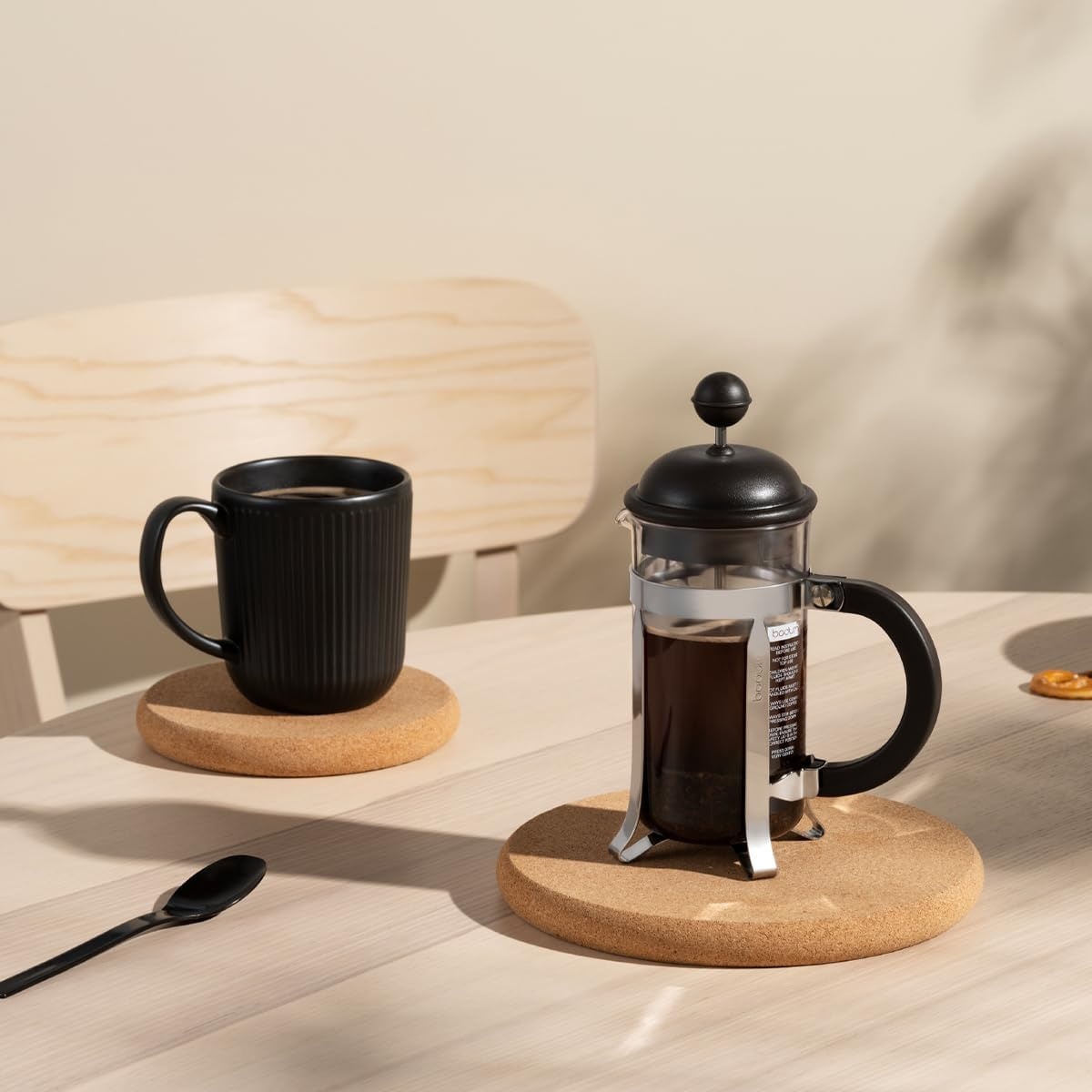VIGOR French Press Coffee Maker Pot Plunger Borosilicate Glass 350ml - FS35 Gambar produk VIGOR French Press Coffee Maker Pot Plunger Borosilicate Glass 350ml - FS35 - Kemasan