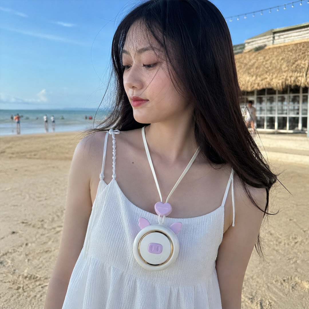 GIVELONG Kipas Angin Portable Flying Pig Mini Cooling Fan 500mAh - GL101 Gambar produk GIVELONG Kipas Angin Portable Flying Pig Mini Cooling Fan 500mAh - GL101 - 5