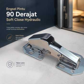 MAYITR Engsel Pintu Kabinet 90 Derajat Soft Close Hydraulic Hinge Door - MY-41