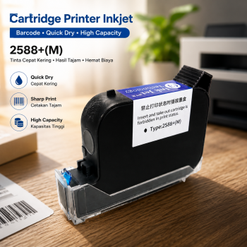 LEOMN Cartridge Printer Inkjet Barcode Quick Dry High Capacity - 2588+(M)