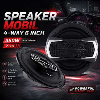 Speaker Audio Mobil 4-Way Coaxial 6 Inch 350W 2 PCS - TS-A1695S