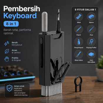 DEMIUM Sikat Pembersih Keyboard Cleaning Brush 8in1 with Liquid - Q8