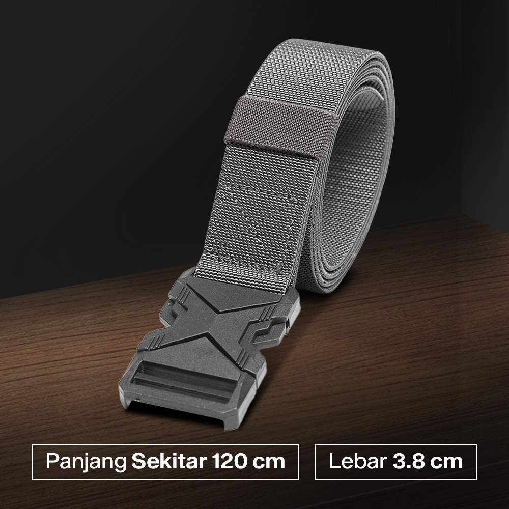 GLD Gesper Tali Ikat Pinggang Pria Nilon Plastik Tactical Belt 120cm - G087 Gambar produk GLD Gesper Tali Ikat Pinggang Pria Nilon Plastik Tactical Belt 120cm - G087 - 7
