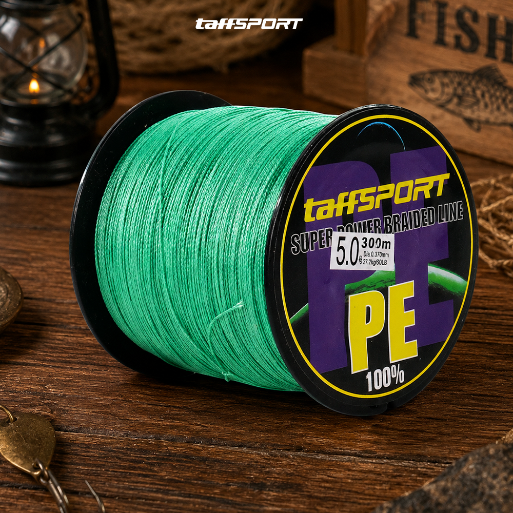 TaffSPORT Senar Tali Benang Pancing Fishing Line PE Braided 300M 5.0 - TF102 Gambar produk TaffSPORT Senar Tali Benang Pancing Fishing Line PE Braided 300M 5.0 - TF102 - 6