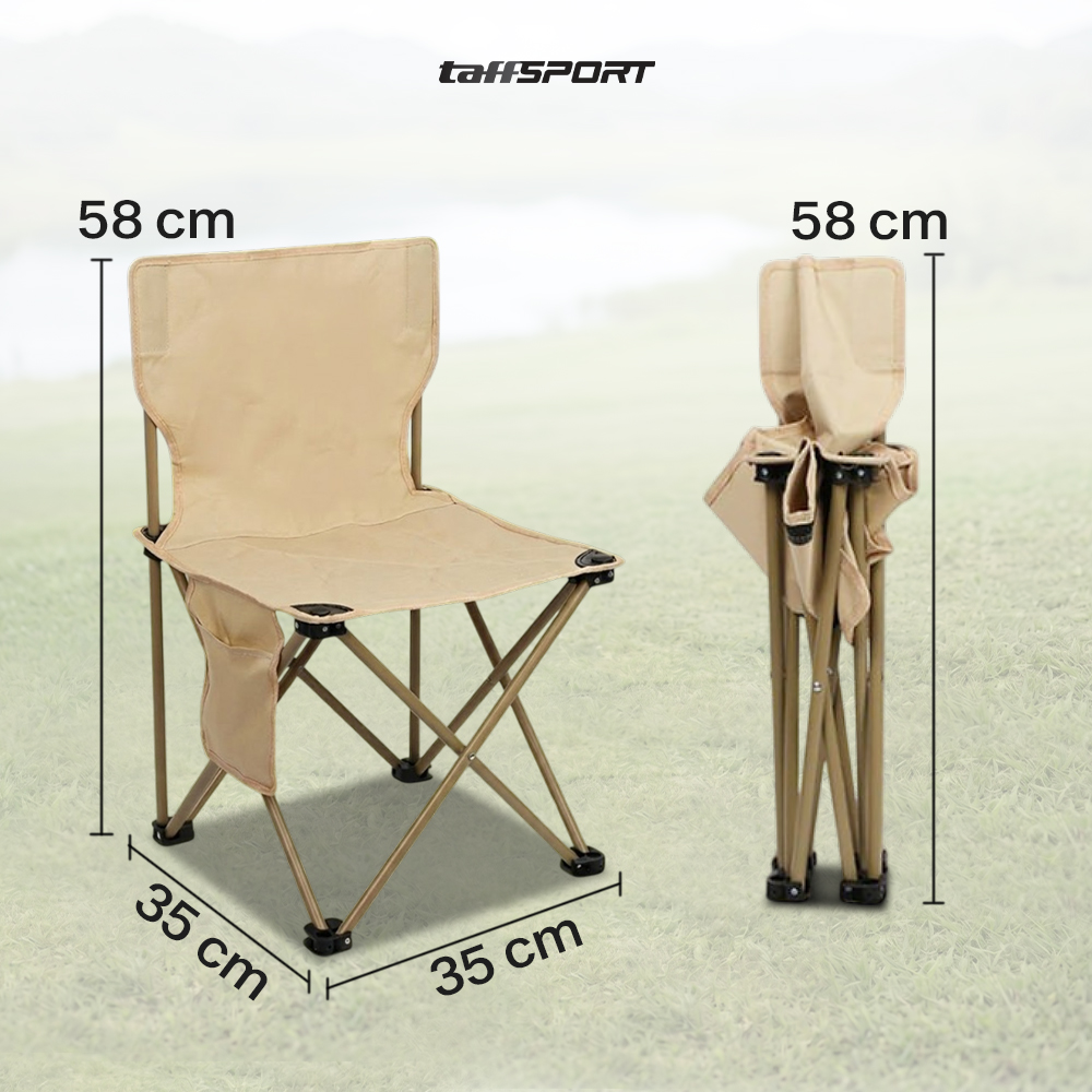 Gambar produk TaffSPORT Kursi Lipat Outdoor Camping Portable Oxford Folding Chair M - BD852 - 7