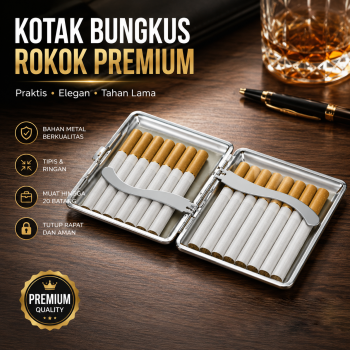 Ophone Kotak Bungkus Rokok Elegan Leather Cigarette Case 20 Slot - JD-SH583