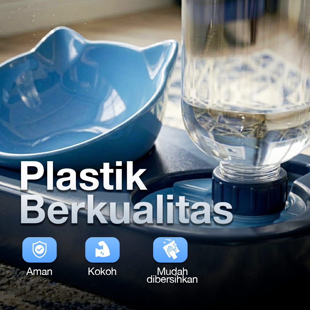 PTLOM Tempat Makan Minum Hewan Peliharaan Kucing Anjing Feeding Dishes - C-505 Gambar produk PTLOM Tempat Makan Minum Hewan Peliharaan Kucing Anjing Feeding Dishes - C-505 - 3
