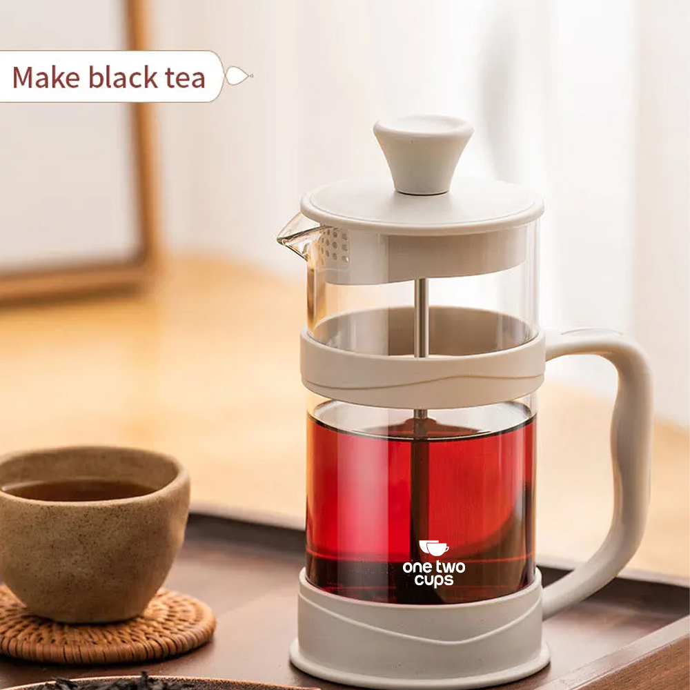 One Two Cups French Press Coffee Maker Pot Plunger Glass 350ml - FN50 Gambar produk One Two Cups French Press Coffee Maker Pot Plunger Glass 350ml - FN50 - 6