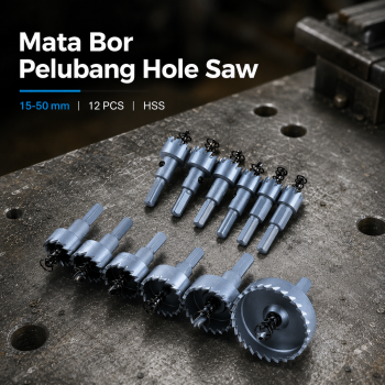 CNCCANEN Mata Bor Pelubang HSS Hole Saw Bit Set 12 PCS - GJ0105