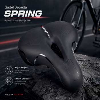 TaffSPORT Sadel Sepeda Mountain Bike Saddle Leather - SX223-06