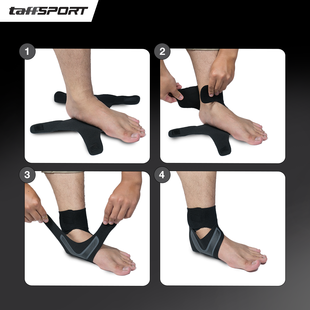 TaffSPORT Penyangga Pergelangan Kaki Ankle Protector Right Foot 1 PCS L - J-R Gambar produk TaffSPORT Penyangga Pergelangan Kaki Ankle Protector Right Foot 1 PCS L - J-R - 7