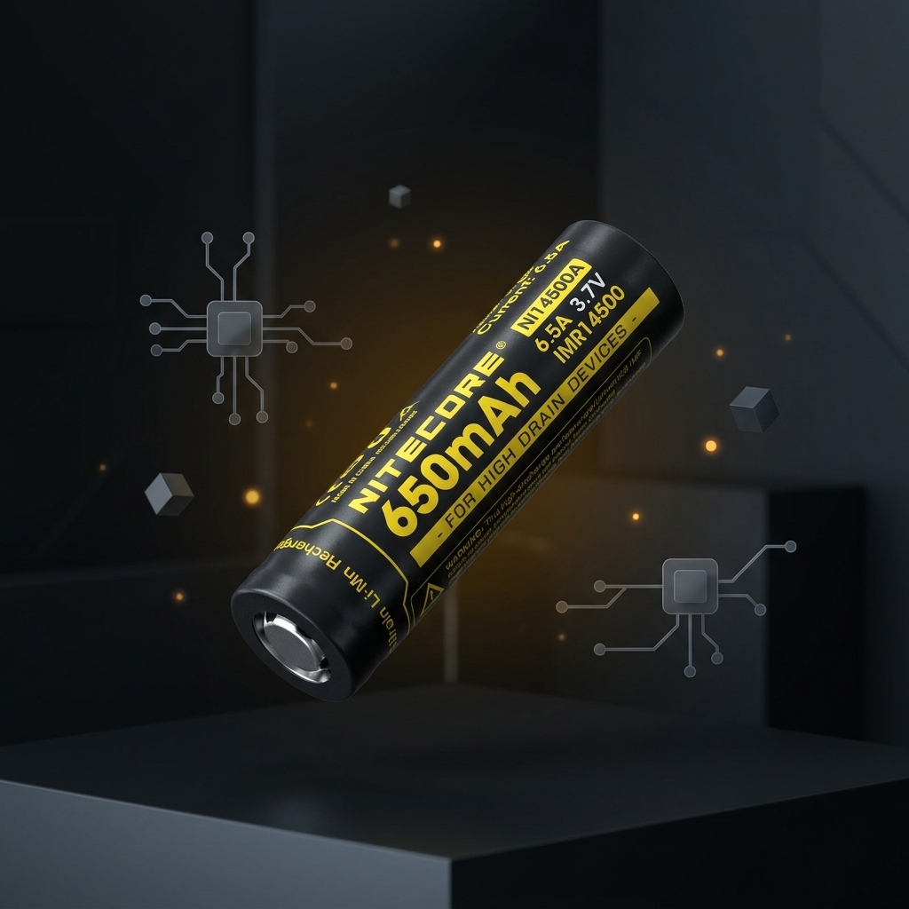 Gambar produk NITECORE Baterai Rechargeable 14500 3.7V 6.5A 650mAh 1 PCS - IMR14500 - 2