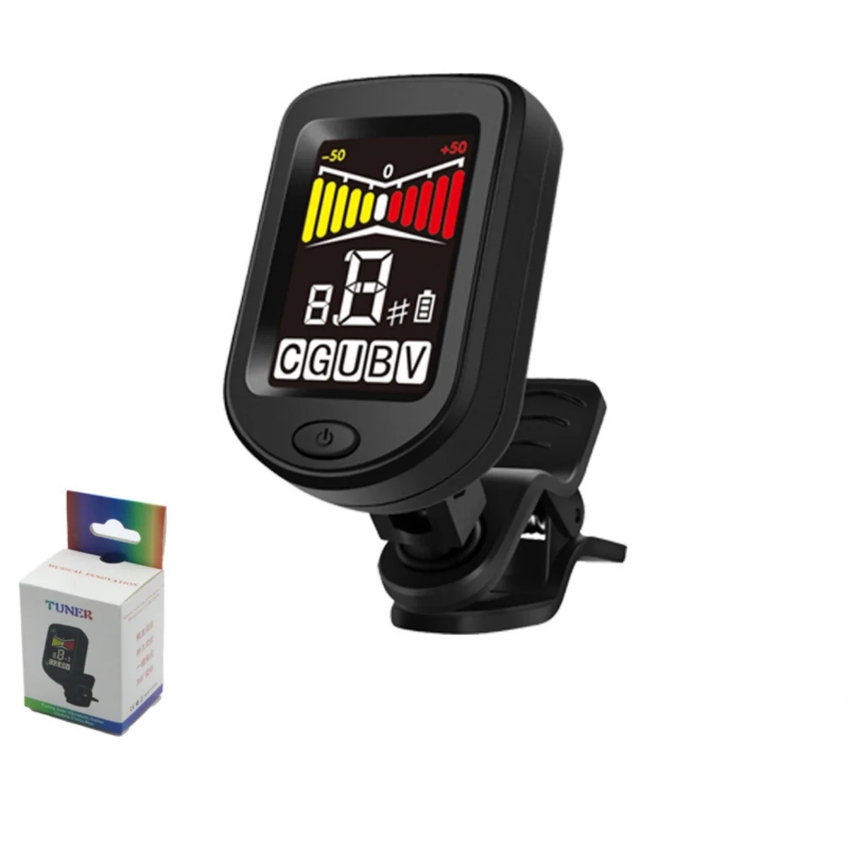 ACOUWAY Tuner Gitar Digital LCD Chromatic Bass Ukulele Rechargeable - ACT-05 Gambar produk ACOUWAY Tuner Gitar Digital LCD Chromatic Bass Ukulele Rechargeable - ACT-05 - Kemasan