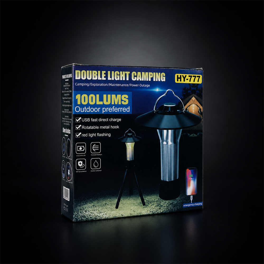 JANGYA Lampu LED Camping Lantern Dimmable Waterproof 2200mAh - HY-777 Gambar produk JANGYA Lampu LED Camping Lantern Dimmable Waterproof 2200mAh - HY-777 - Kemasan