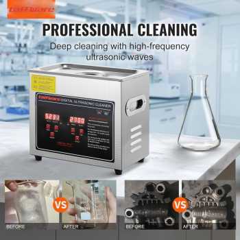 Taffware Mesin Pembersih Perhiasan Ultrasonic Cleaner Multifungsi 3L - KZ-D3