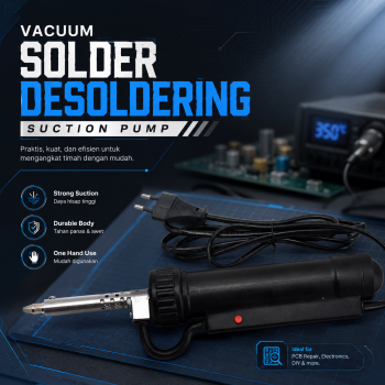 WALFRONT Vacuum Solder Sucker Desoldering Suction Pump Iron Gun Tin - BBT-680