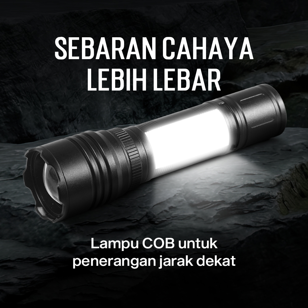 XIWANGFIRE Senter LED Mini Flashlight LCD Display Telescopic 1200mAh - XF-12 Gambar produk XIWANGFIRE Senter LED Mini Flashlight LCD Display Telescopic 1200mAh - XF-12 - 4