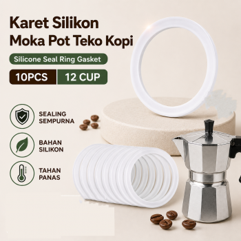Jayce Karet Silikon Moka Pot Teko Kopi Silicone Seal Gasket 10 PCS - Z20-10