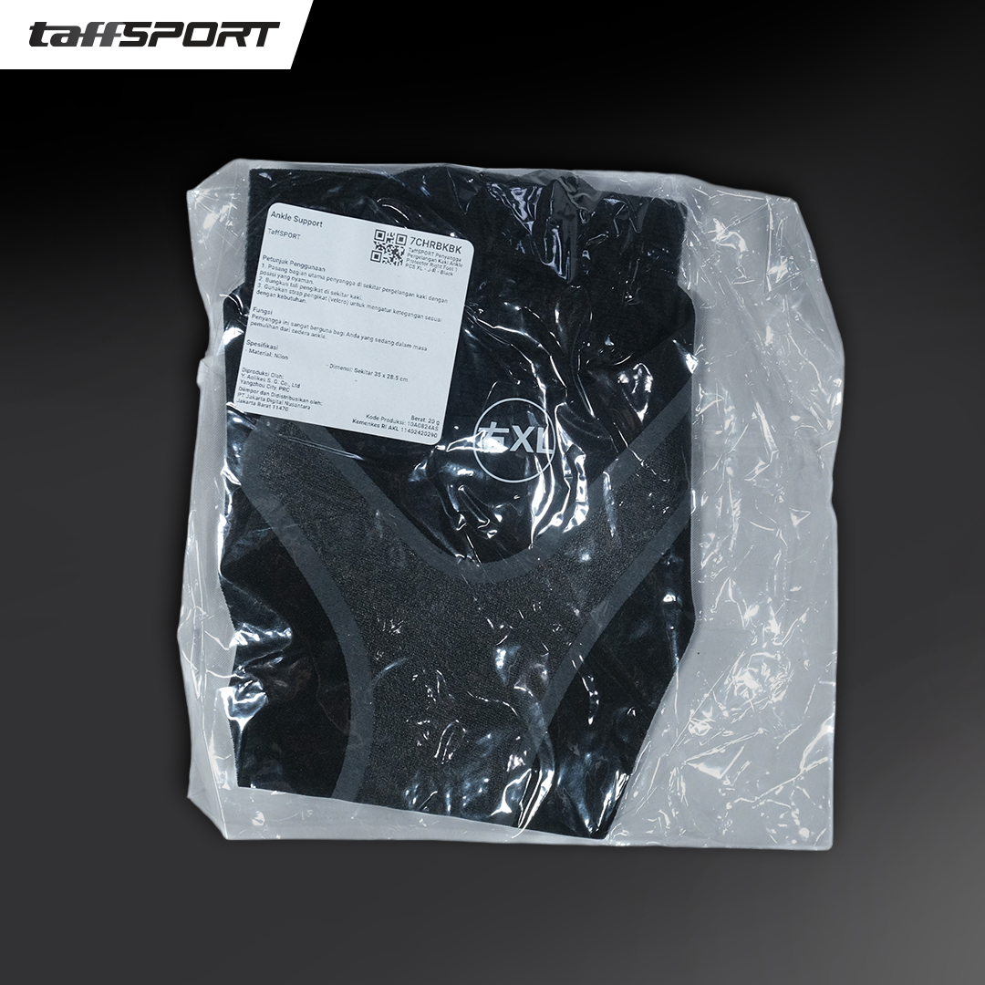 TaffSPORT Penyangga Pergelangan Kaki Ankle Protector Right Foot 1 PCS XL - J-R Gambar produk TaffSPORT Penyangga Pergelangan Kaki Ankle Protector Right Foot 1 PCS XL - J-R - Kemasan