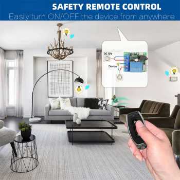 Taffware Universal Wireless Remote Relay Transmitter Receiver 433MHz - S43