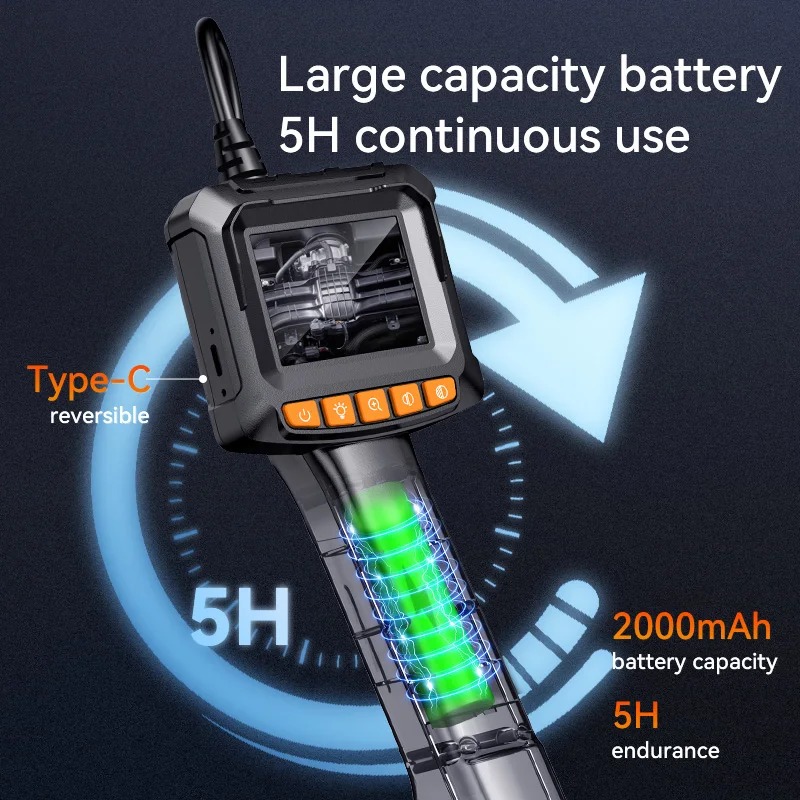 Taffware Kamera Endoskop Industrial Borescope 2.4 Inch IP67 2000mAh 5M - G20 Gambar produk Taffware Kamera Endoskop Industrial Borescope 2.4 Inch IP67 2000mAh 5M - G20 - 4