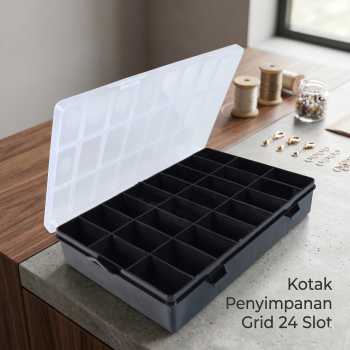 Idzes Kotak Penyimpanan Perhiasan Grid Box Storage Organizer 24 Slot - INU113