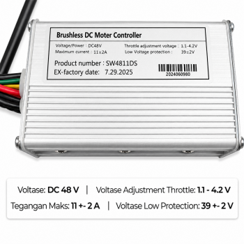 Gambar produk Lankeleisi Motor Controller Sepeda Listrik DC48V for Lankeleisi MX3.8 - SW4811DS - 5
