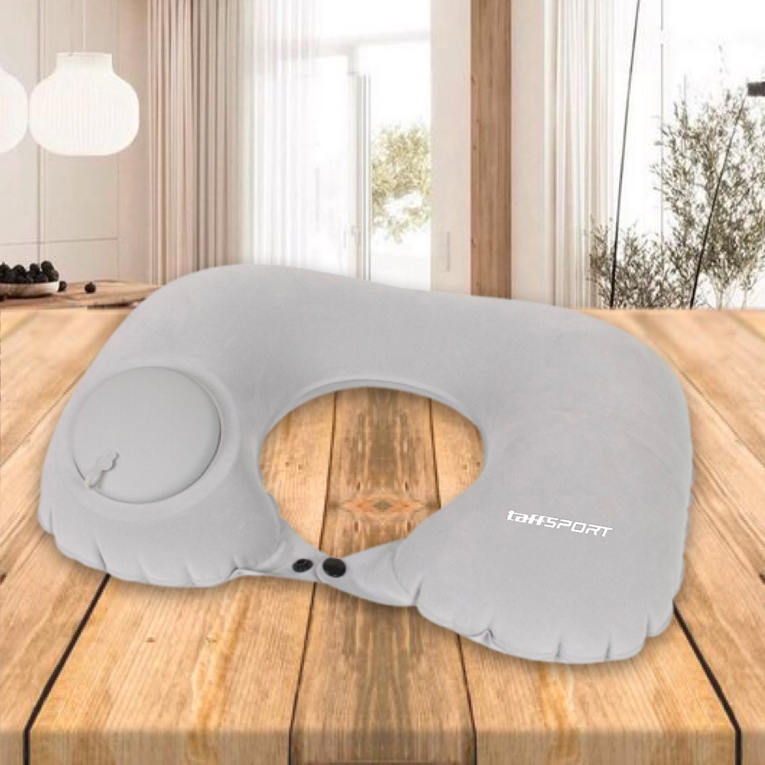TaffSPORT Travel-O Bantal Leher Travel Angin U-Shaped Neck Pillow - RH34 Gambar produk TaffSPORT Travel-O Bantal Leher Travel Angin U-Shaped Neck Pillow - RH34 - 1