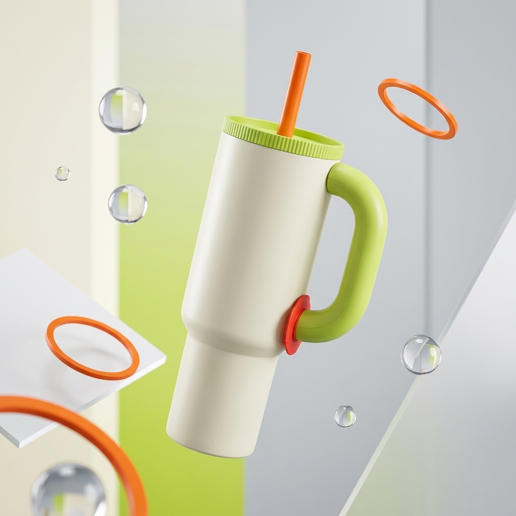 One Two Cups Botol Minum Tumbler Air Panas Dingin Handle Straw 1.2L - YS-1200 Gambar produk One Two Cups Botol Minum Tumbler Air Panas Dingin Handle Straw 1.2L - YS-1200 - 1