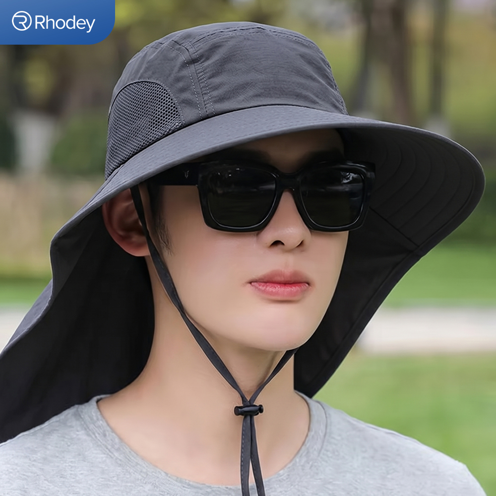 Rhodey Topi Rimba Hiking Outdoor Anti UV Waterproof Polyamide - BH031 Gambar produk Rhodey Topi Rimba Hiking Outdoor Anti UV Waterproof Polyamide - BH031 - 4