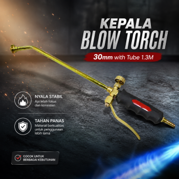 Quenchy Kepala Blow Torch Semprot Api Tabung Gas LPG with Tube 1.3M - 8130/8135