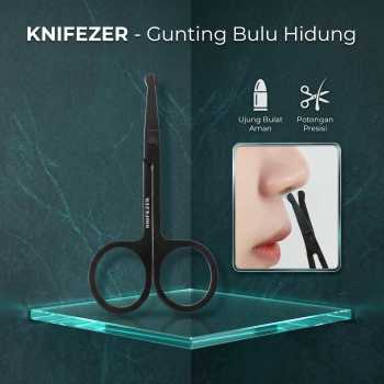 Gambar produk KNIFEZER Gunting Cukur Bulu Hidung Nose Hair Stainless Steel - FS124
