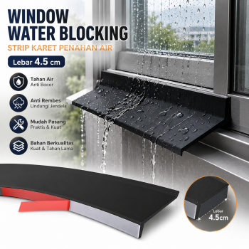 ALEENK Window Water Blocking Balcony Strip Karet Penahan Air 4.5cm - AL5CM