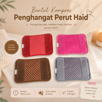 HEJ Bantal Penghangat Perut Haid Elektrik Kompres Hot Water Bag - HJ-2050