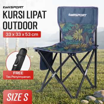 Gambar produk TaffSPORT Kursi Lipat Outdoor Camping Portable Oxford Folding Chair S - OL3336