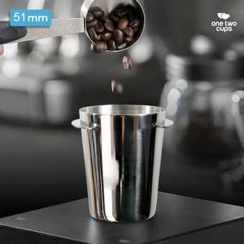 One Two Cups Dosing Cup Portafilter Espresso Machine Stainless Steel - YXA046