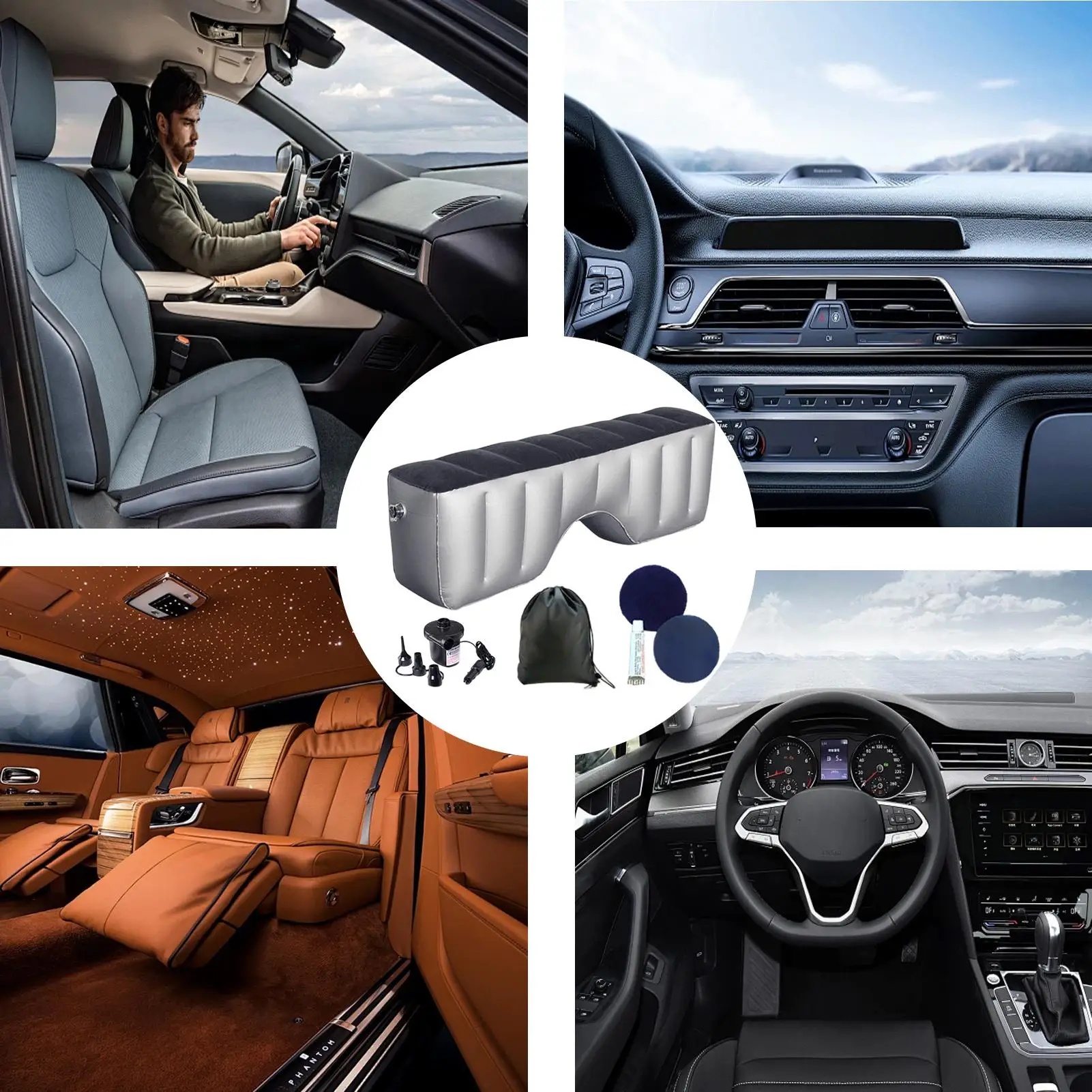 MOKSU Bantal Angin Sandaran Kaki Mobil Back Seat Gap Filler PVC - GR-100 Gambar produk MOKSU Bantal Angin Sandaran Kaki Mobil Back Seat Gap Filler PVC - GR-100 - Kemasan