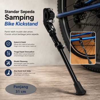 TaffSPORT Standar Sepeda Samping Bike Kickstand 31cm - S1