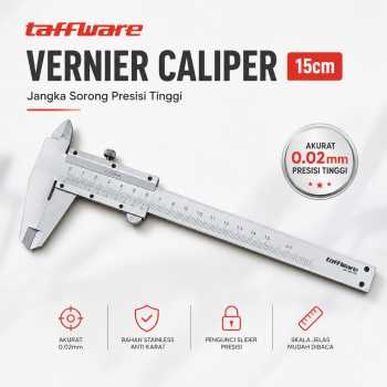 Taffware Jangka Sorong Sigmat Vernier Caliper Micrometer 15cm - JIG-RE0150