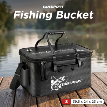 TaffSPORT Tas Perlengkapan Memancing Foldable Fishing Bucket EVA - INU121