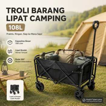 PROD Troli Barang Lipat Camp Collapsible Wagon Oxford Large Size 108L - CH-20