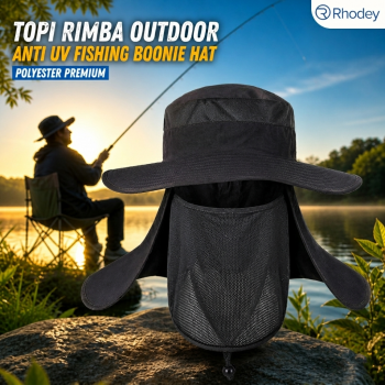 Gambar produk Rhodey Topi Rimba Outdoor Anti UV Fishing Boonie Hat Polyester - TM34