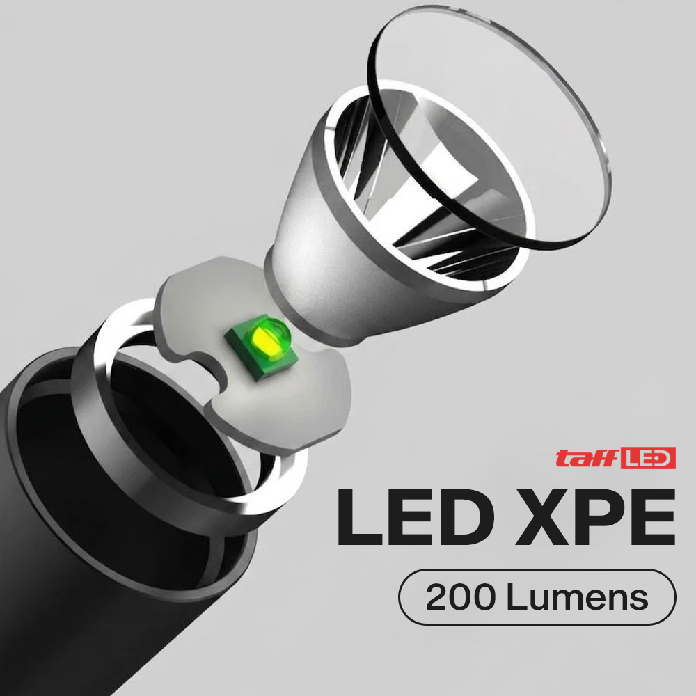 TaffLED Senter LED Mini Flashlight USB Rechargeable Aluminium Body XPE - 3187 Gambar produk TaffLED Senter LED Mini Flashlight USB Rechargeable Aluminium Body XPE - 3187 - 1