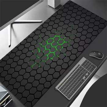 Gambar produk TaffGEAR Mouse Pad Gaming Green Hexagon Desk Mat Anti Slip - RO75