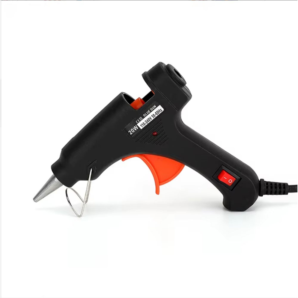 JOT Hot Melt Glue Gun Heating Tool Pistol Lem Tembak Panas 20W - QT-302 Gambar produk JOT Hot Melt Glue Gun Heating Tool Pistol Lem Tembak Panas 20W - QT-302 - Kemasan