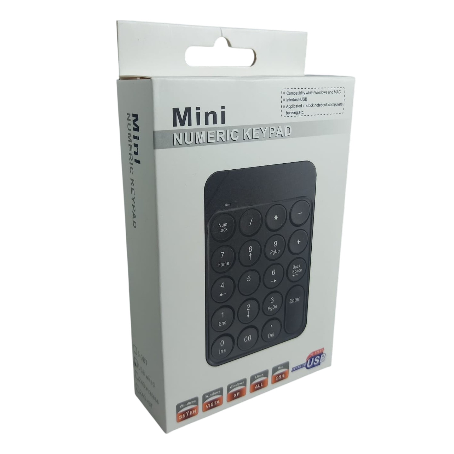 Taffware Keyboard Numeric Numpad Mini 2.4GHz Silent 19 Keys Wired - Q9 Gambar produk Taffware Keyboard Numeric Numpad Mini 2.4GHz Silent 19 Keys Wired - Q9 - Kemasan