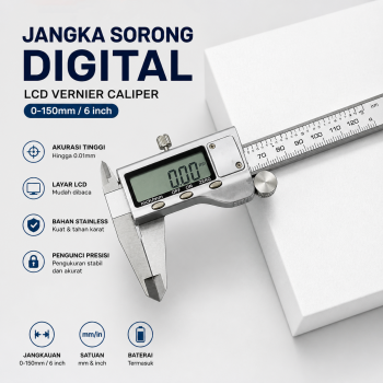 Taffware Jangka Sorong Digital LCD Vernier Caliper Micrometer 15cm - SH20
